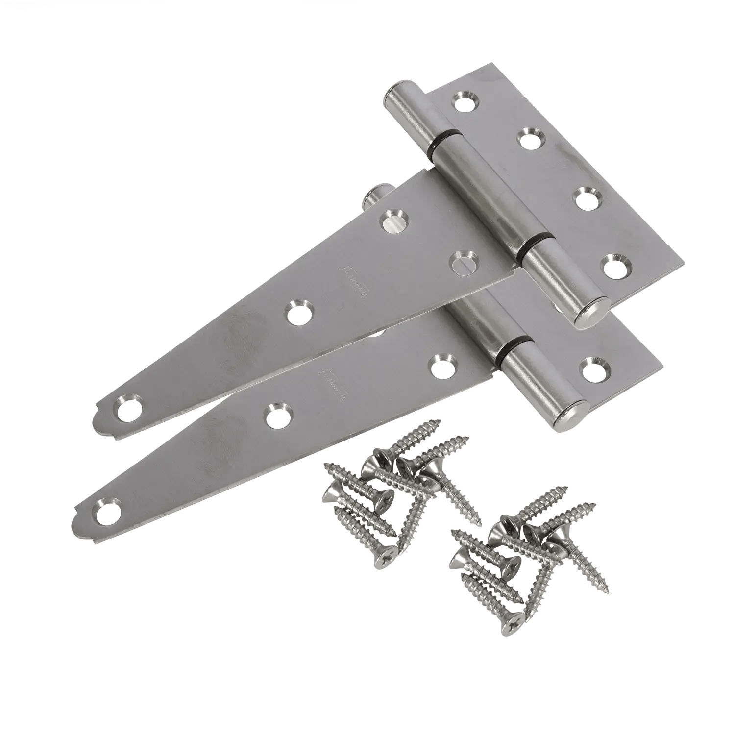 6" Heavy - Duty Stainless Steel Hinges, For tip - off platform (2 - Pack) - Homeplace Market LLC