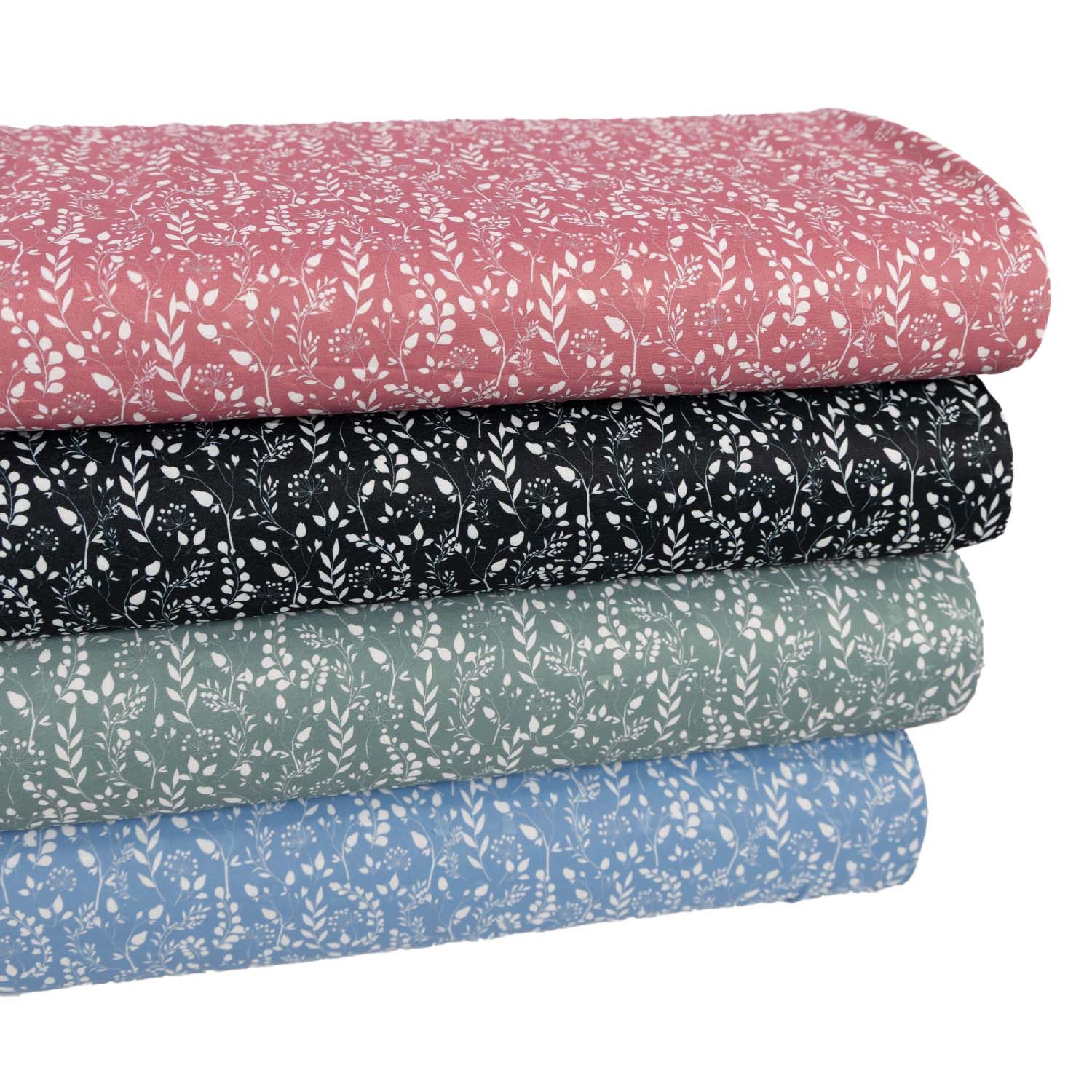 Polyester Swiss Dot - Ruby Designs - Vines