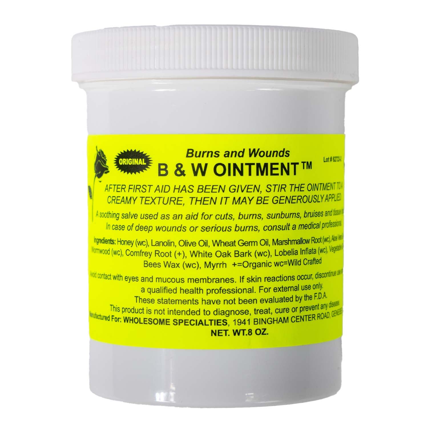 B & W Ointment for Burns and Wounds