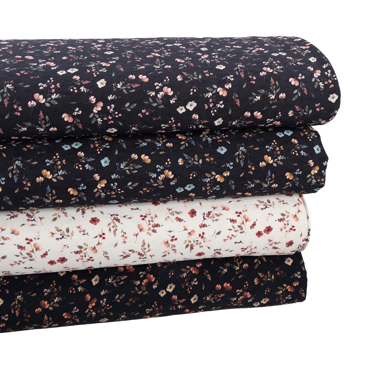 Polyester - Fine Line Floral Print