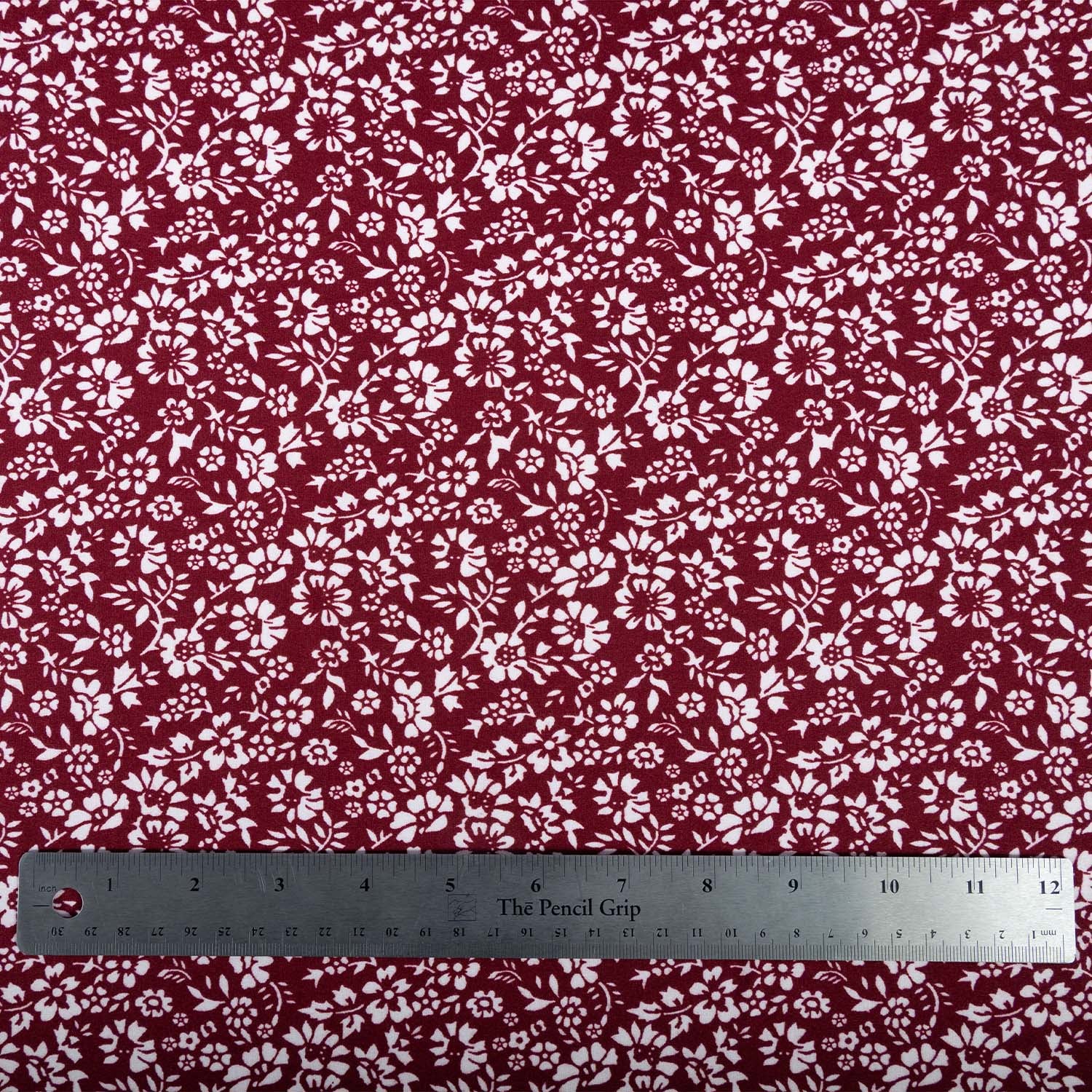 Double Brushed Poly - Red Floral