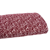 Double Brushed Poly - Red Floral