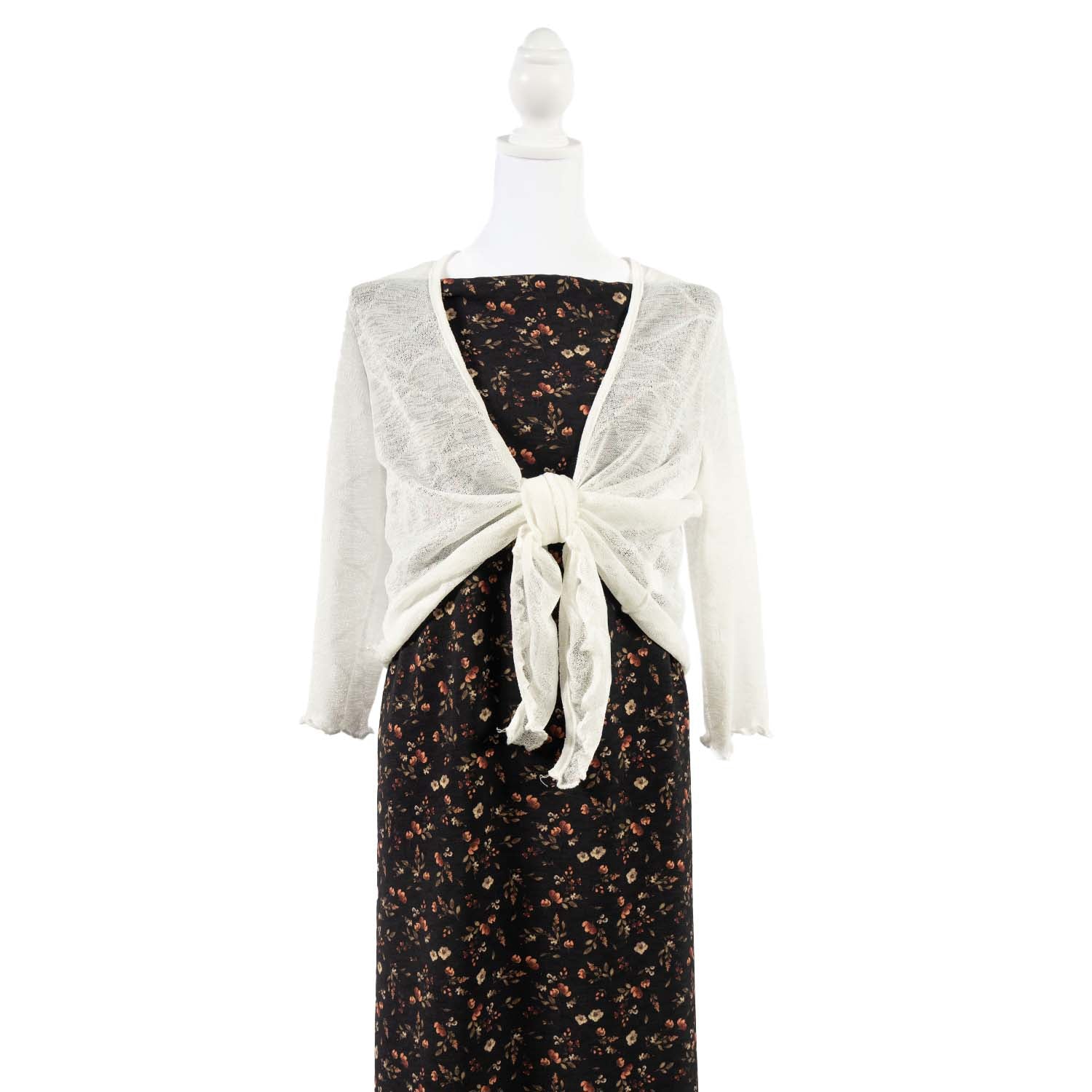 Polyester - Fine Line Floral Print