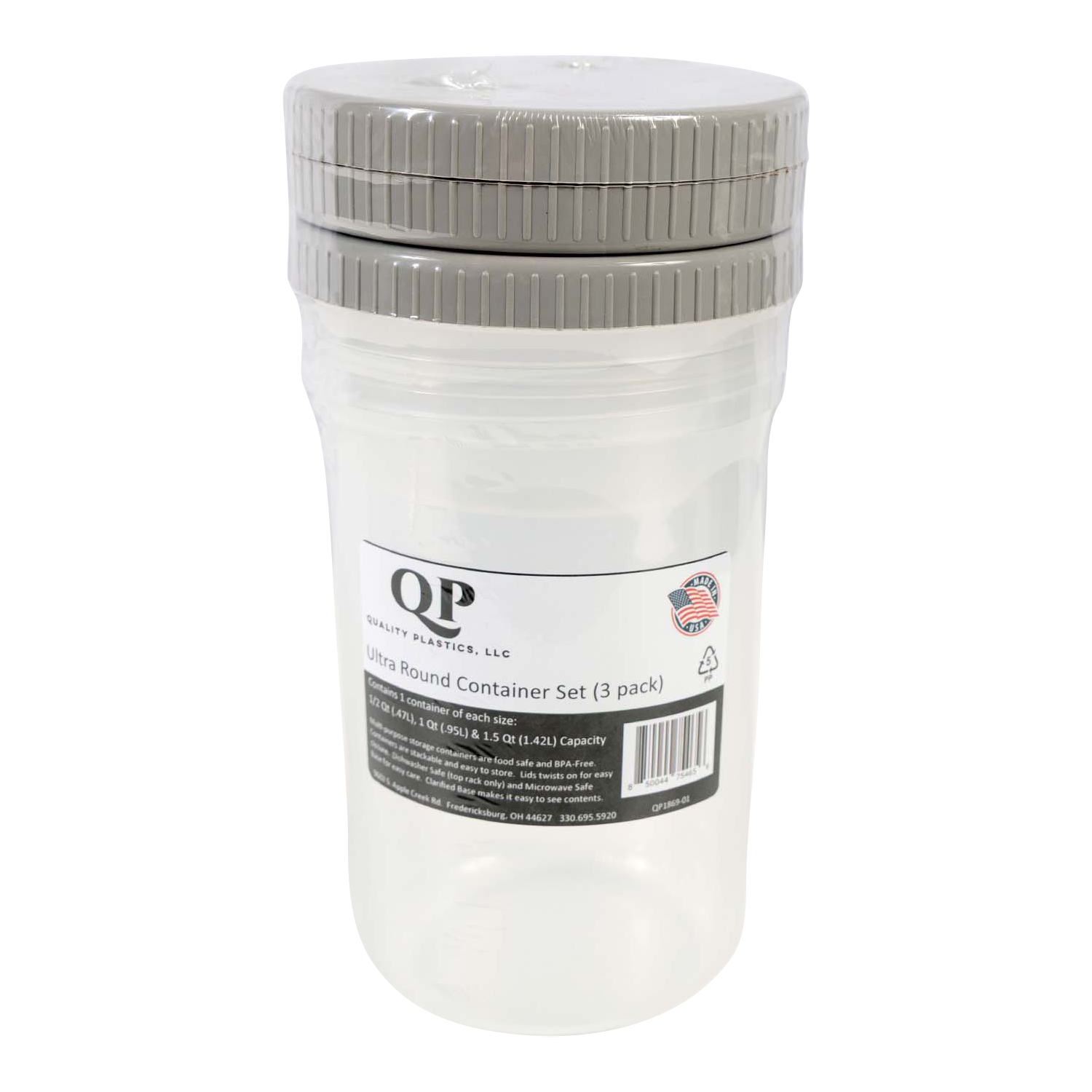 Homeplace - Ultra Round Container Set - BPA Free