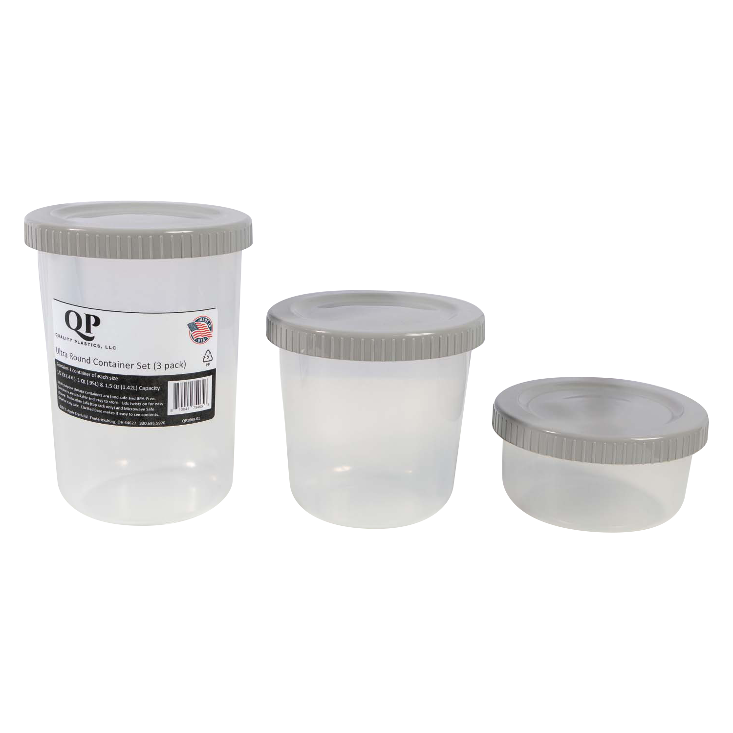Homeplace - Ultra Round Container Set - BPA Free