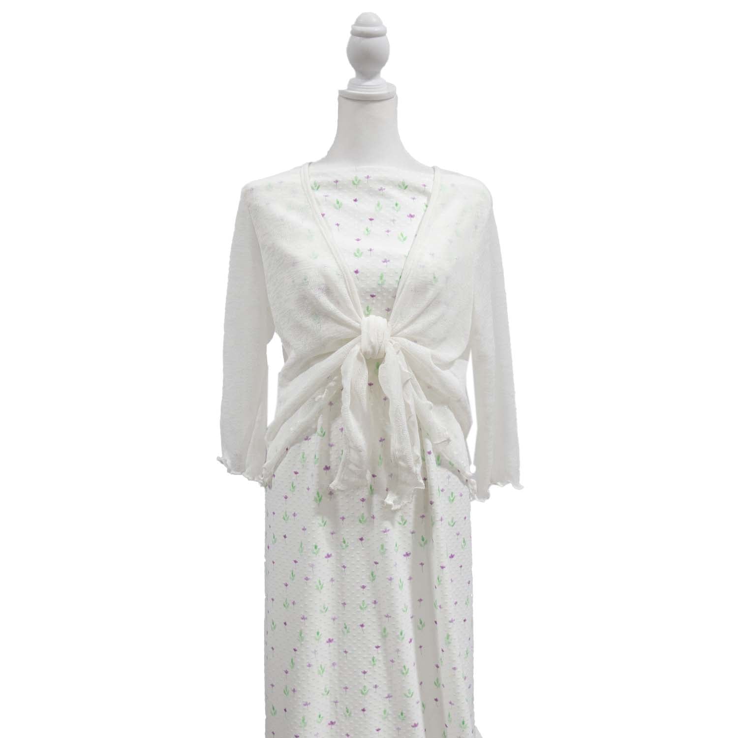 Swiss Dot Knit - Ditsy Floral