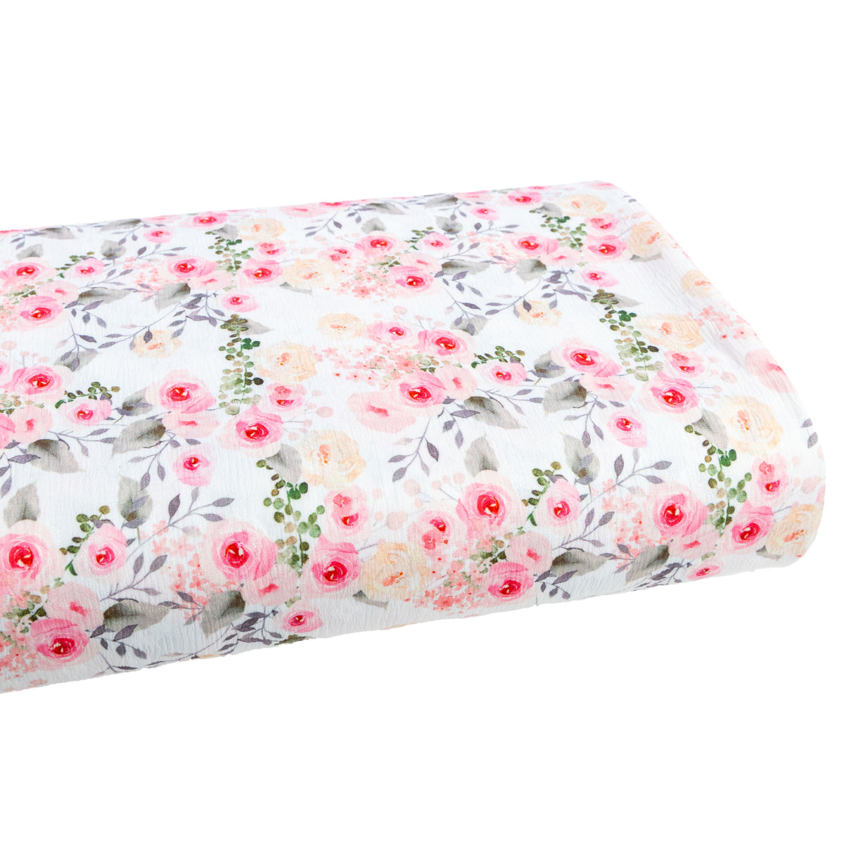 RD Poly Floral 21 - Bright Pink Flowers