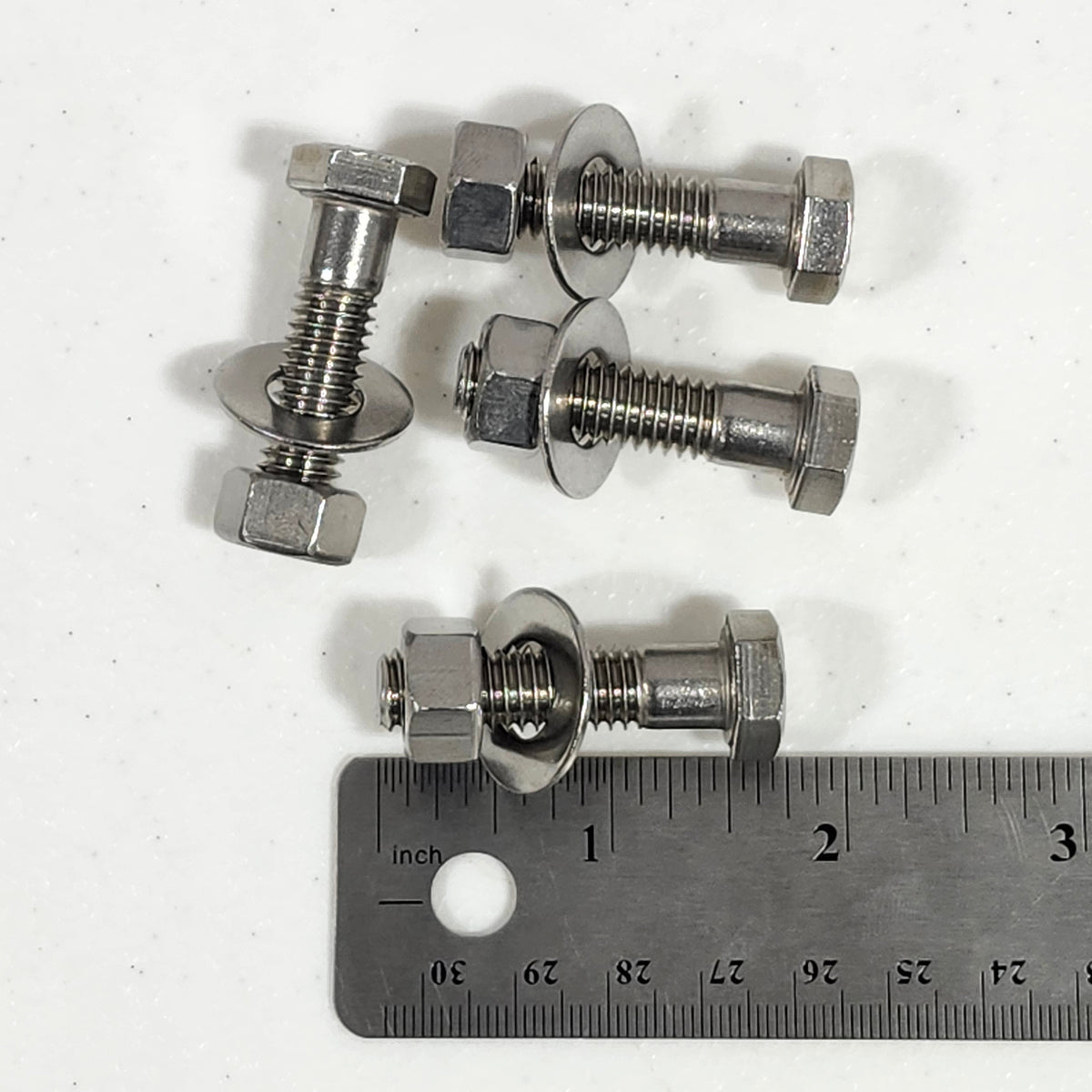Country - Bolts - Stainless Steel - 4 pc set for mounting backplate to tub