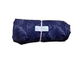 Remnant - summer crush, polyester, navy, 4 yd. @ $8.29/yd.