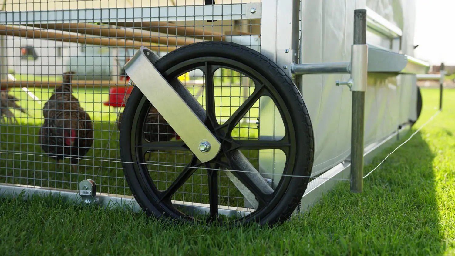 Alumi - Coop - Pred - x shocking electric fence for mobile coops - Homeplace Market LLC