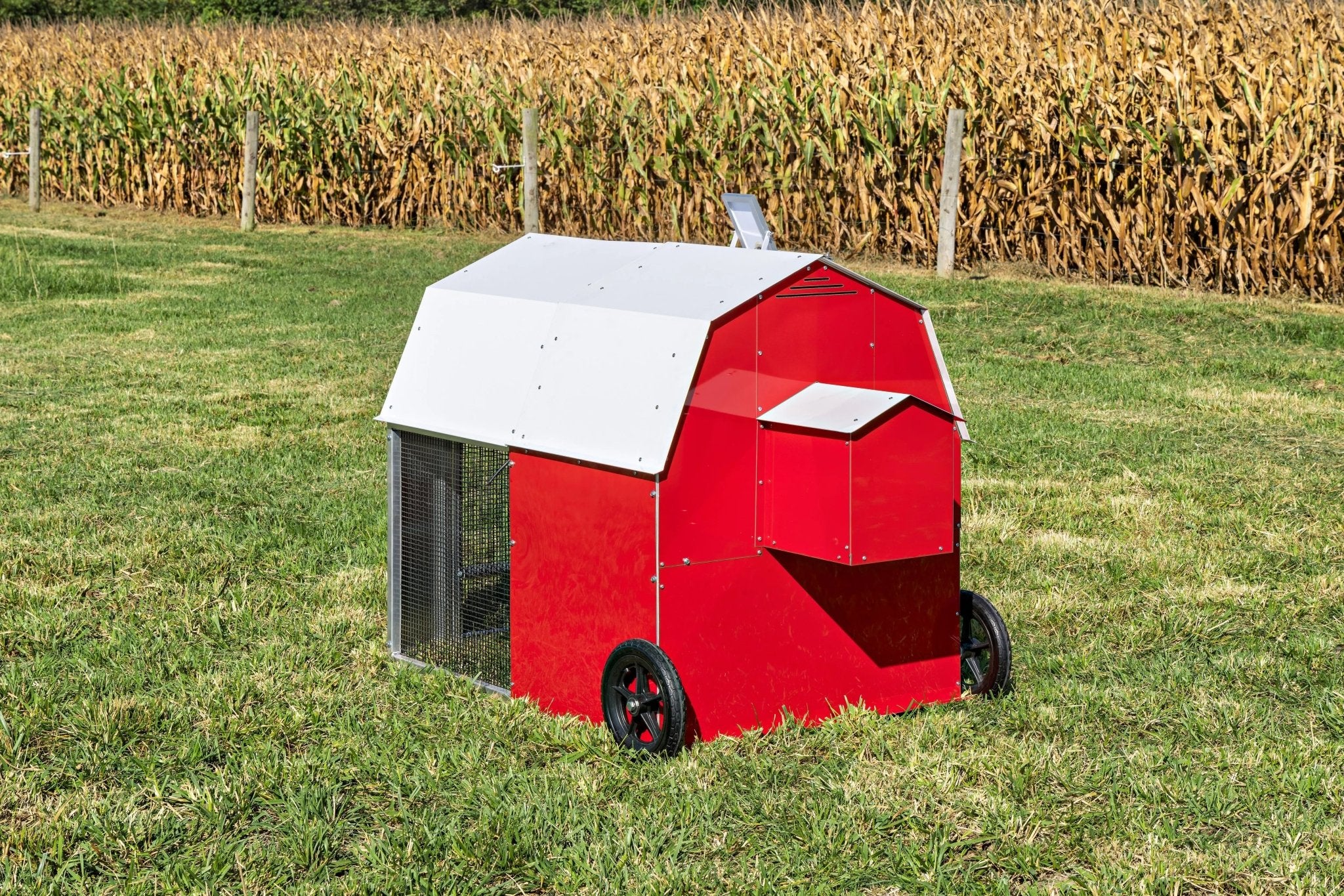 Alumi - Coop REDLINE - 3x4 - Deluxe Mobile Chicken Coop with Shelter - Chicken Tractor - Homeplace Market LLC