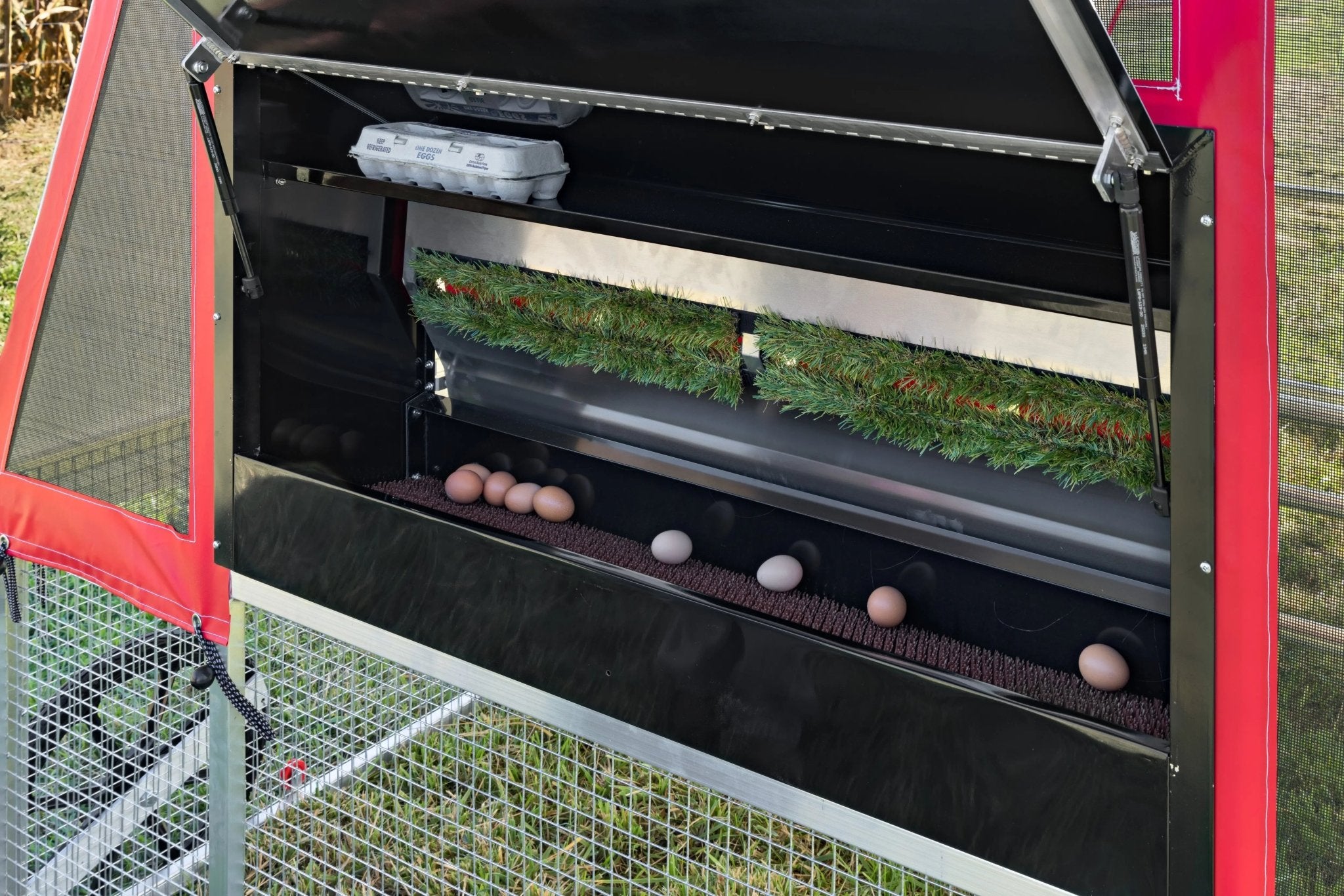 Alumi - Coop REDLINE - 8x12 - Deluxe Mobile Chicken Coop with Shelter - Chicken Tractor - Homeplace Market LLC