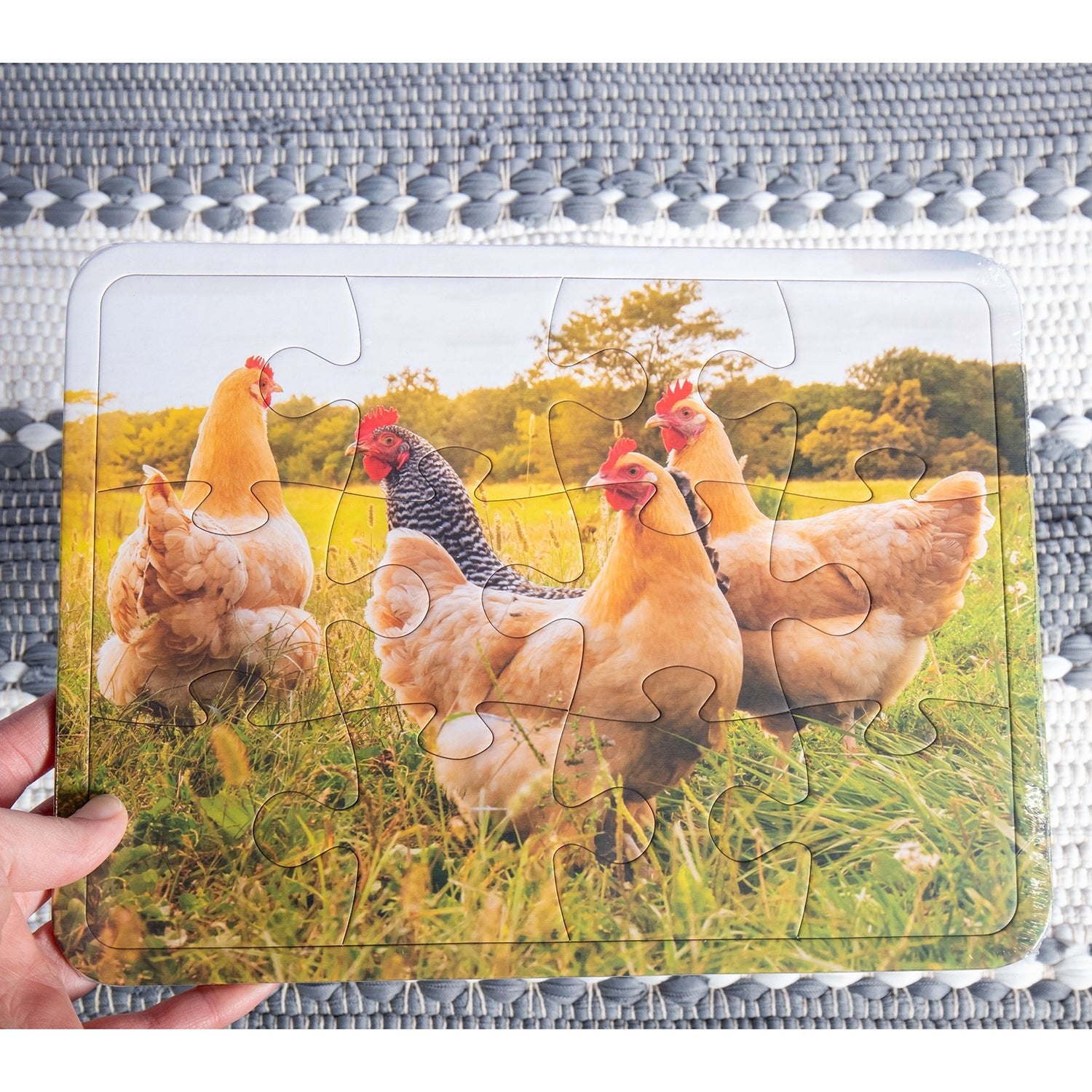 Clucking Hens Tray Puzzle - 12 Piece - Homeplace Market LLC