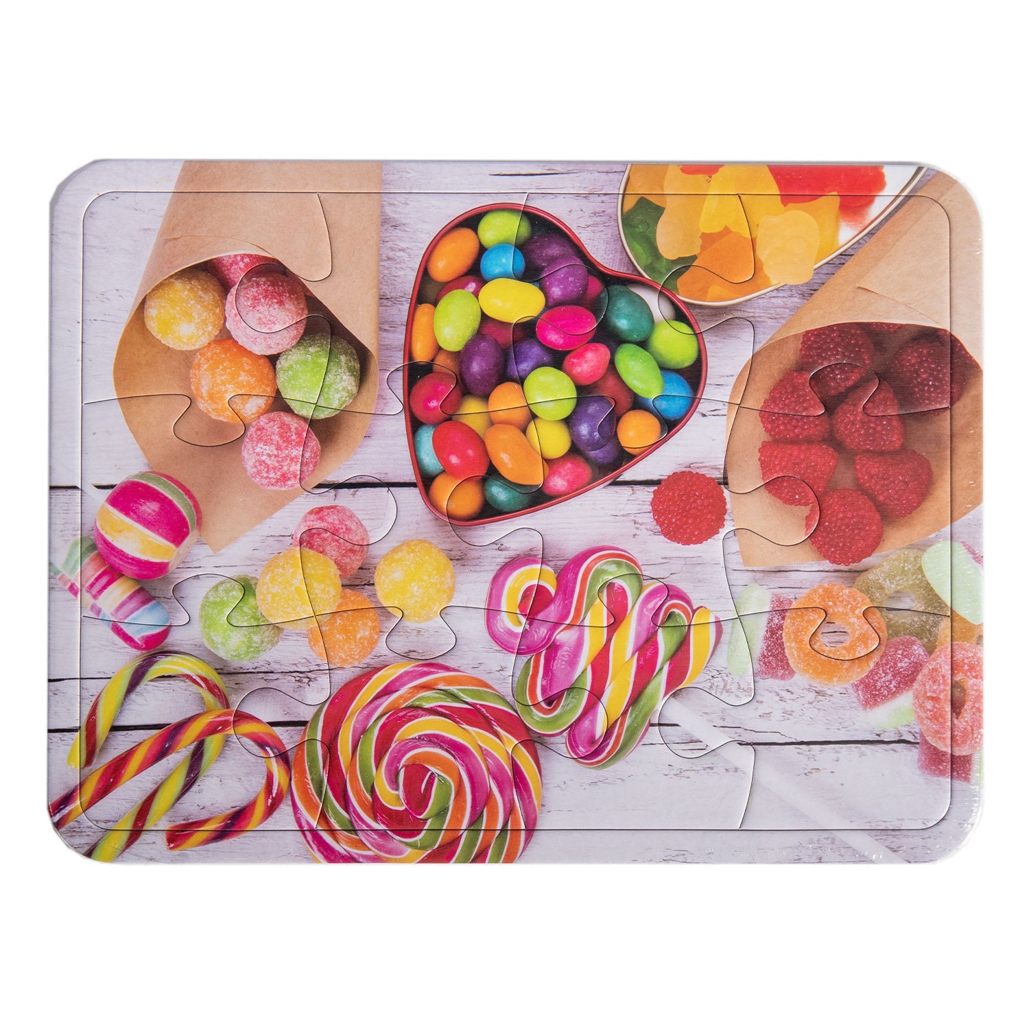 Colorful Candy Tray Puzzle - 12 Piece - Homeplace Market LLC