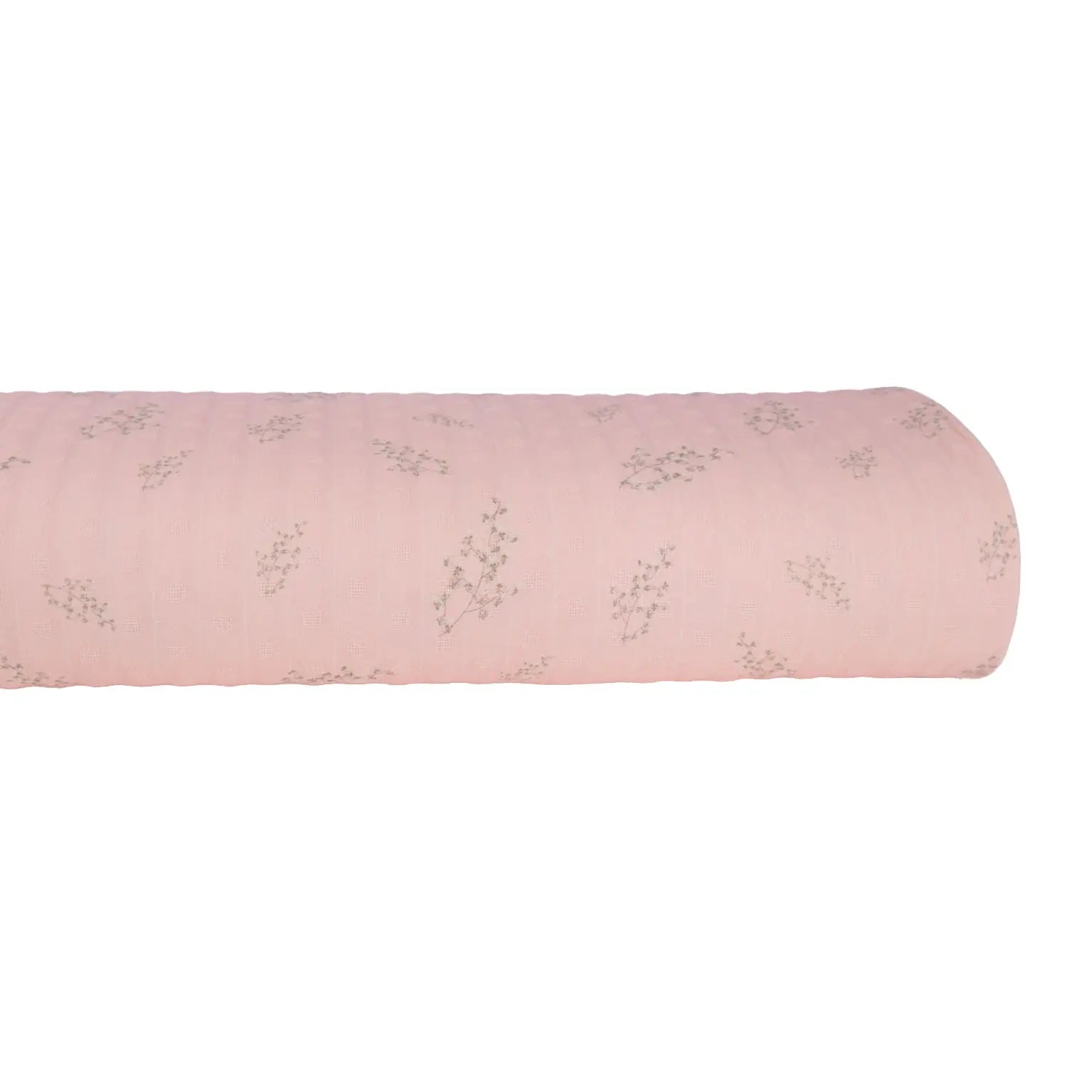 Cotton Rayon Spandex - Pink w/ Stems - Homeplace Market LLC