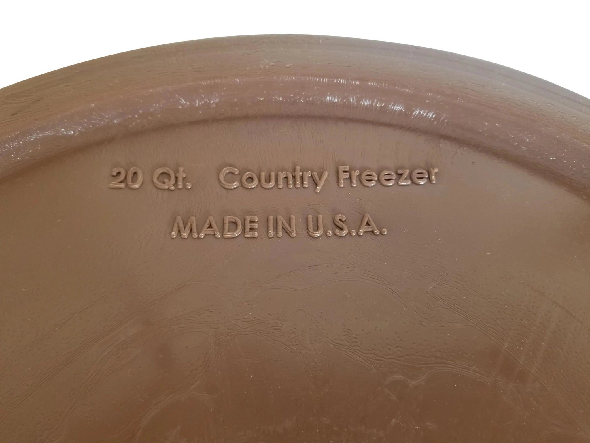 Country - 20 quart Ice Cream Freezer Replacement Tub, Poly, w/o Hardware - Homeplace Market LLC