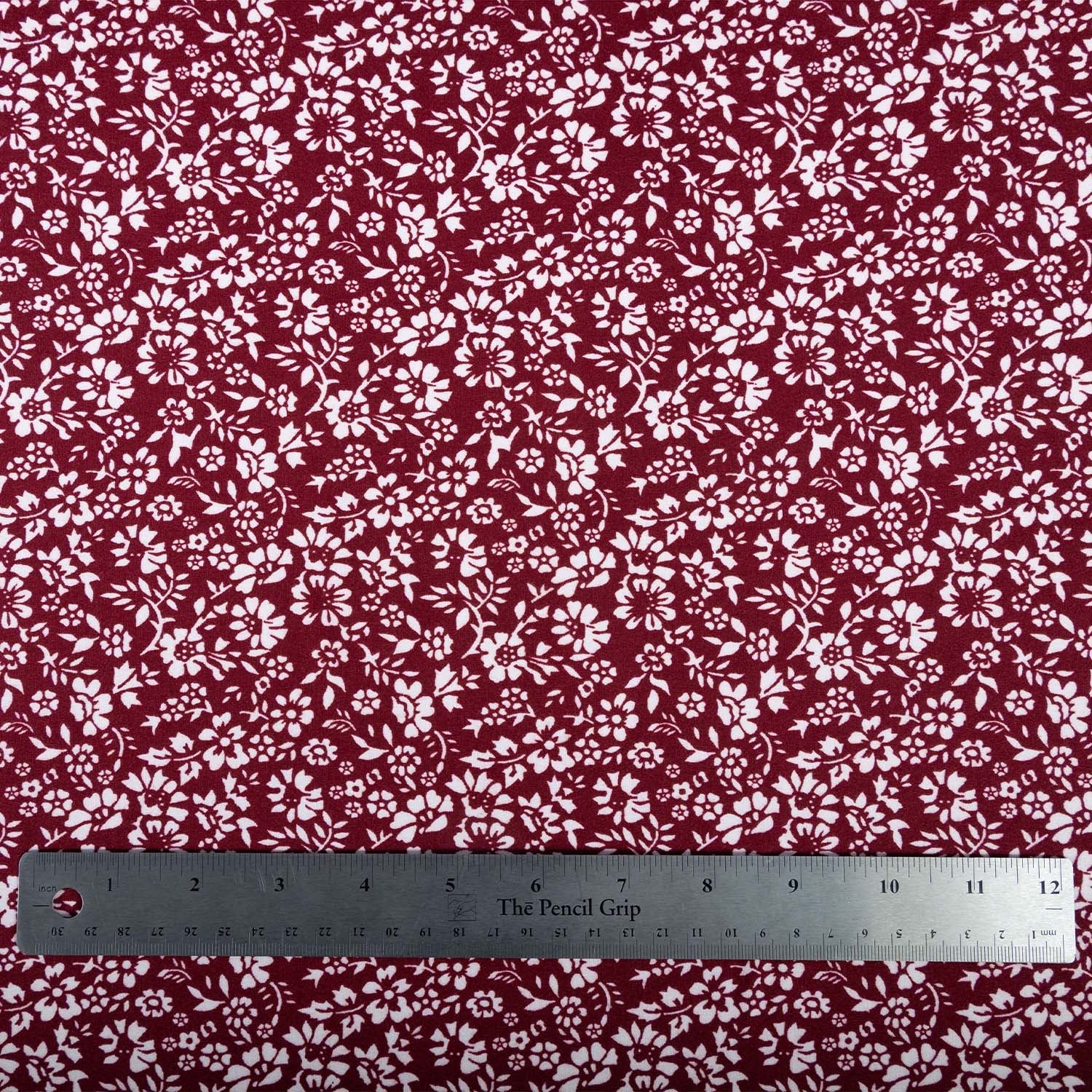 Double Brushed Poly - Red Floral - Homeplace Market LLC