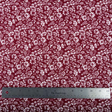 Double Brushed Poly - Red Floral - Homeplace Market LLC