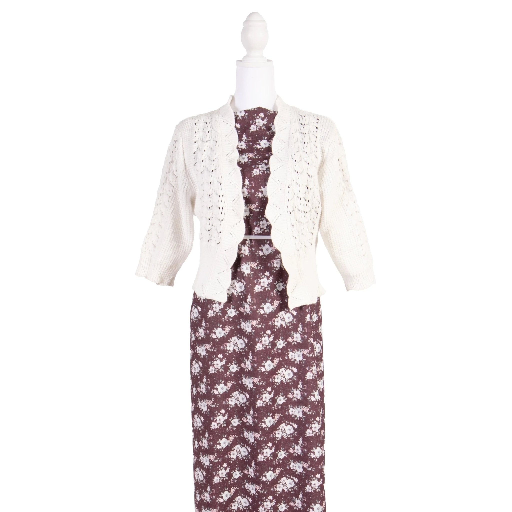 Dream Crepe Polyester - Flower Dusty Plum - Homeplace Market LLC