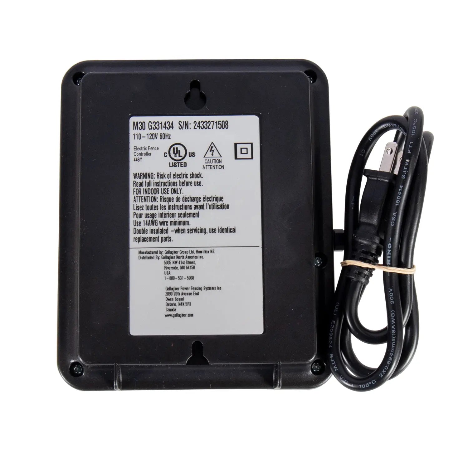 Gallagher - M30 Mains Fence Energizer - Homeplace Market LLC