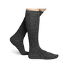 Girl's Flat Knit Knee - High Socks (Charcoal) - Homeplace Market LLC