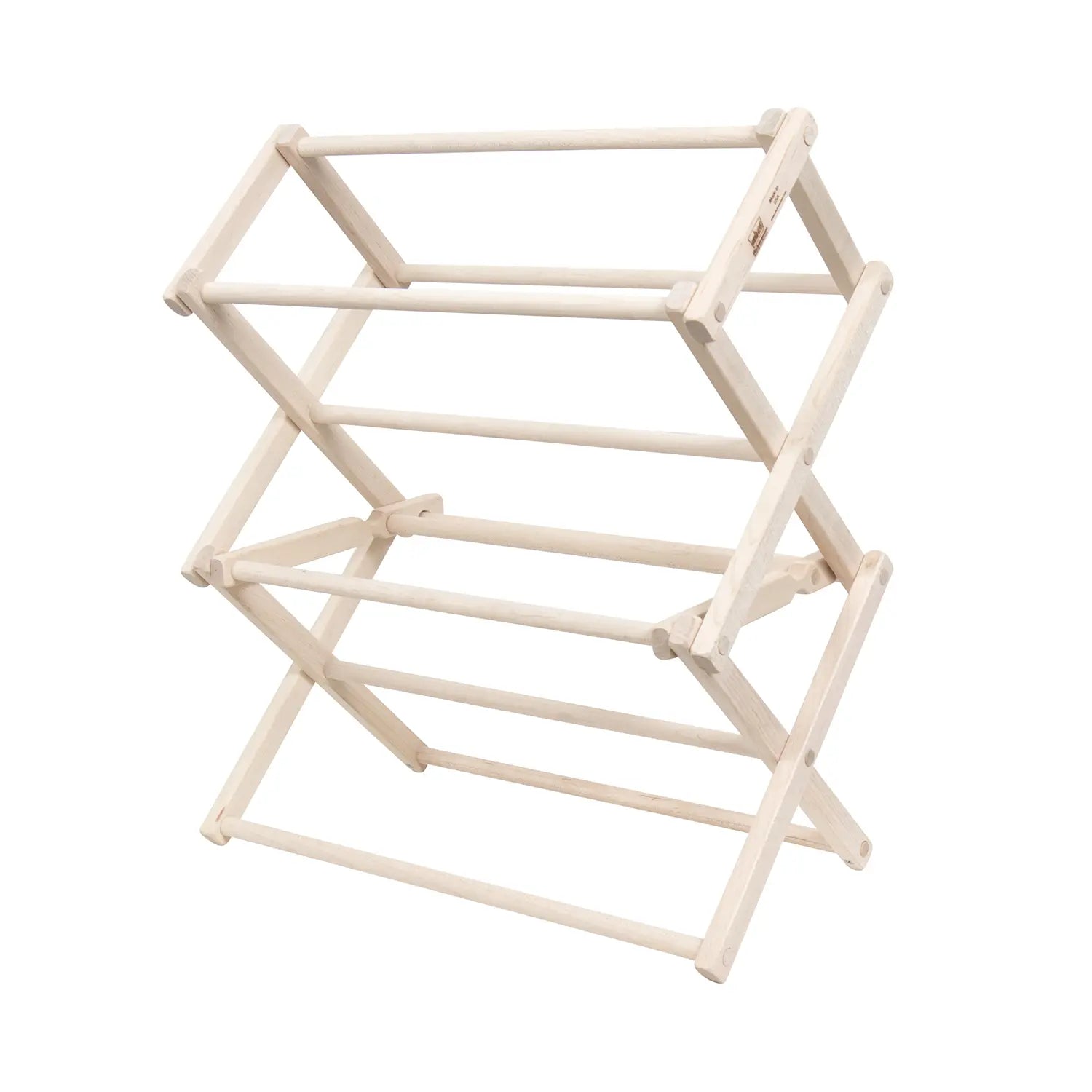 Hickoryware - 16"w x 18"h - Mini Clothes Drying Rack - Made in USA - Natural Wood - (Countertop) - Homeplace Market LLC