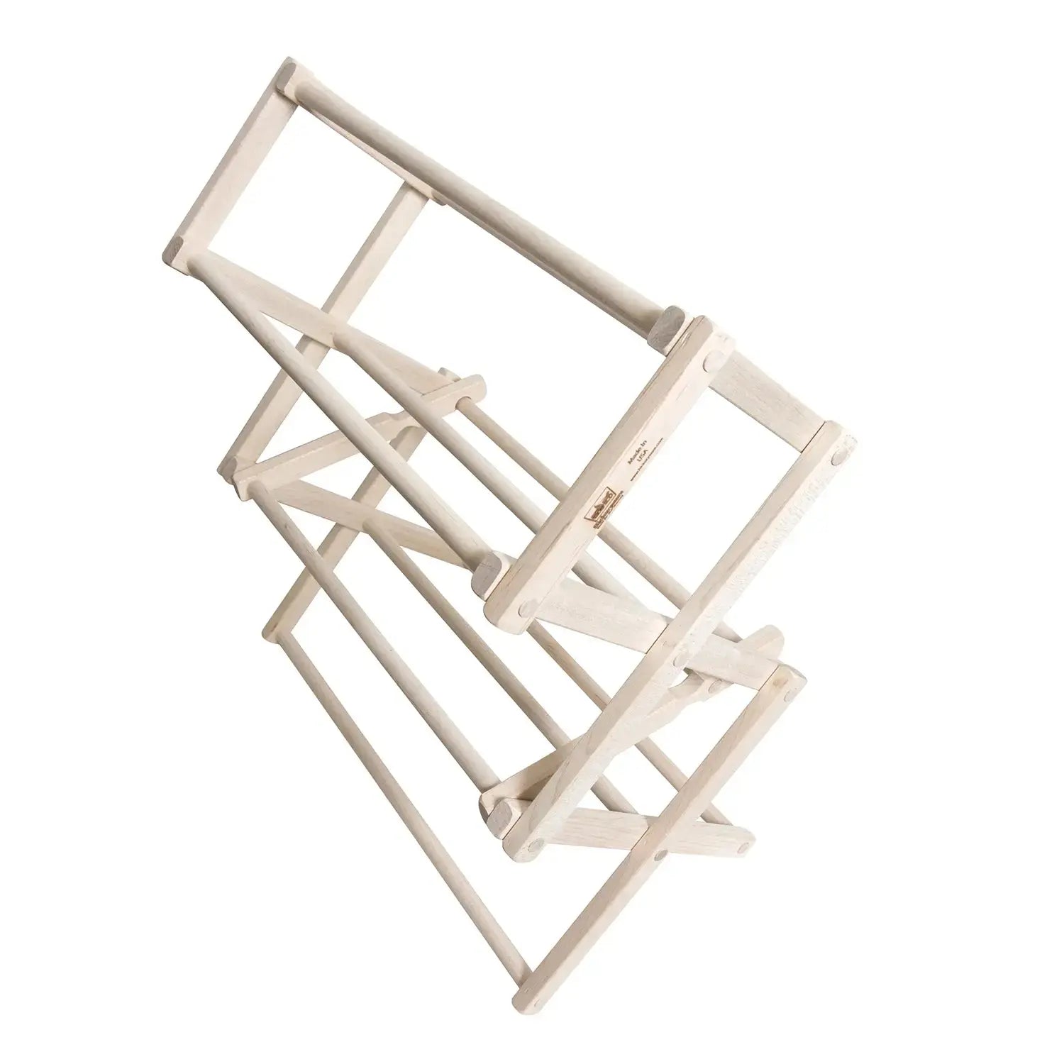 Hickoryware - 30"w x 38"h Clothes Drying Rack - Made in USA - Natural Wood - (Space Saver) - Homeplace Market LLC