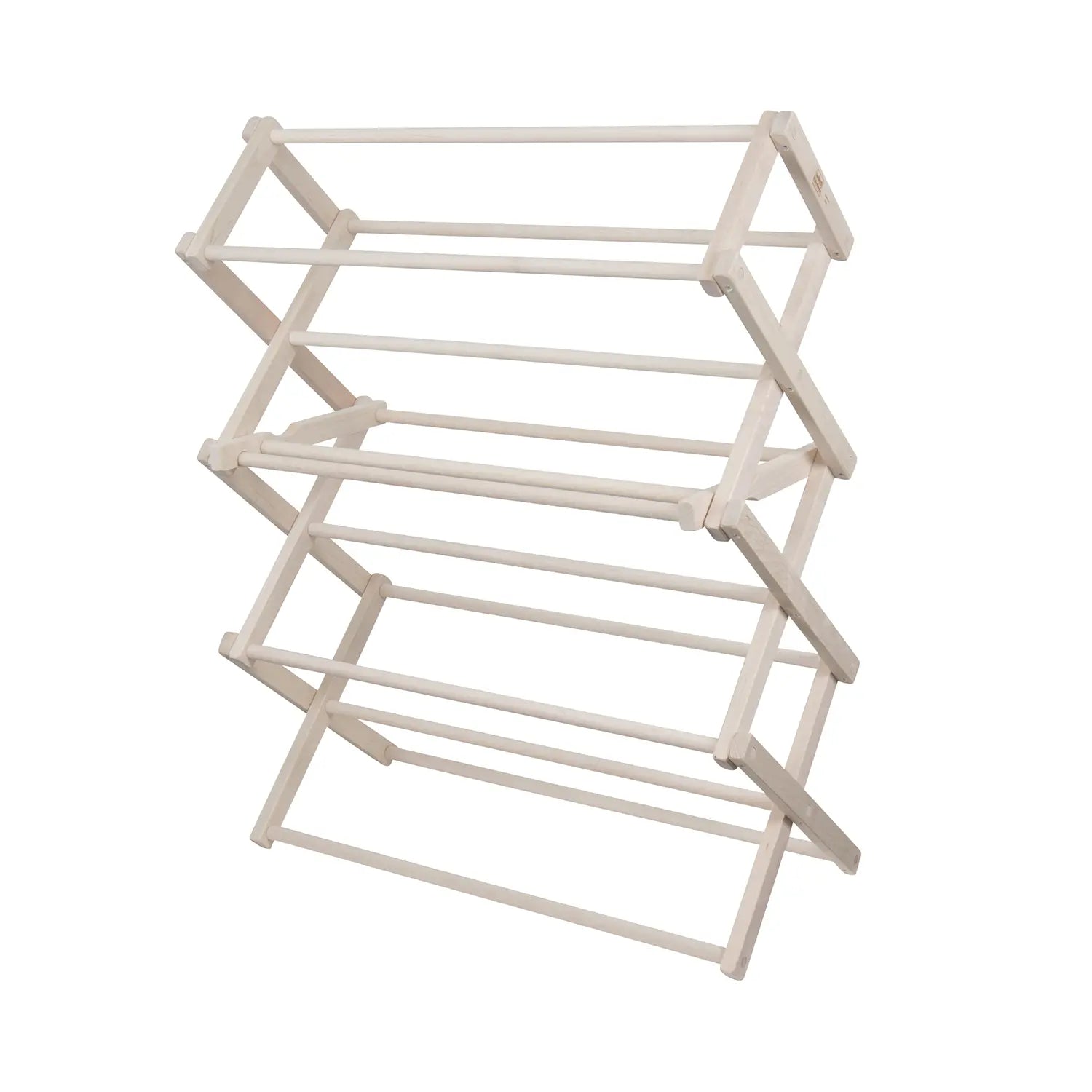 Hickoryware - 36"w x 53"h Clothes Drying Rack - Made in USA - Natural Wood - (Handy Size) - Homeplace Market LLC
