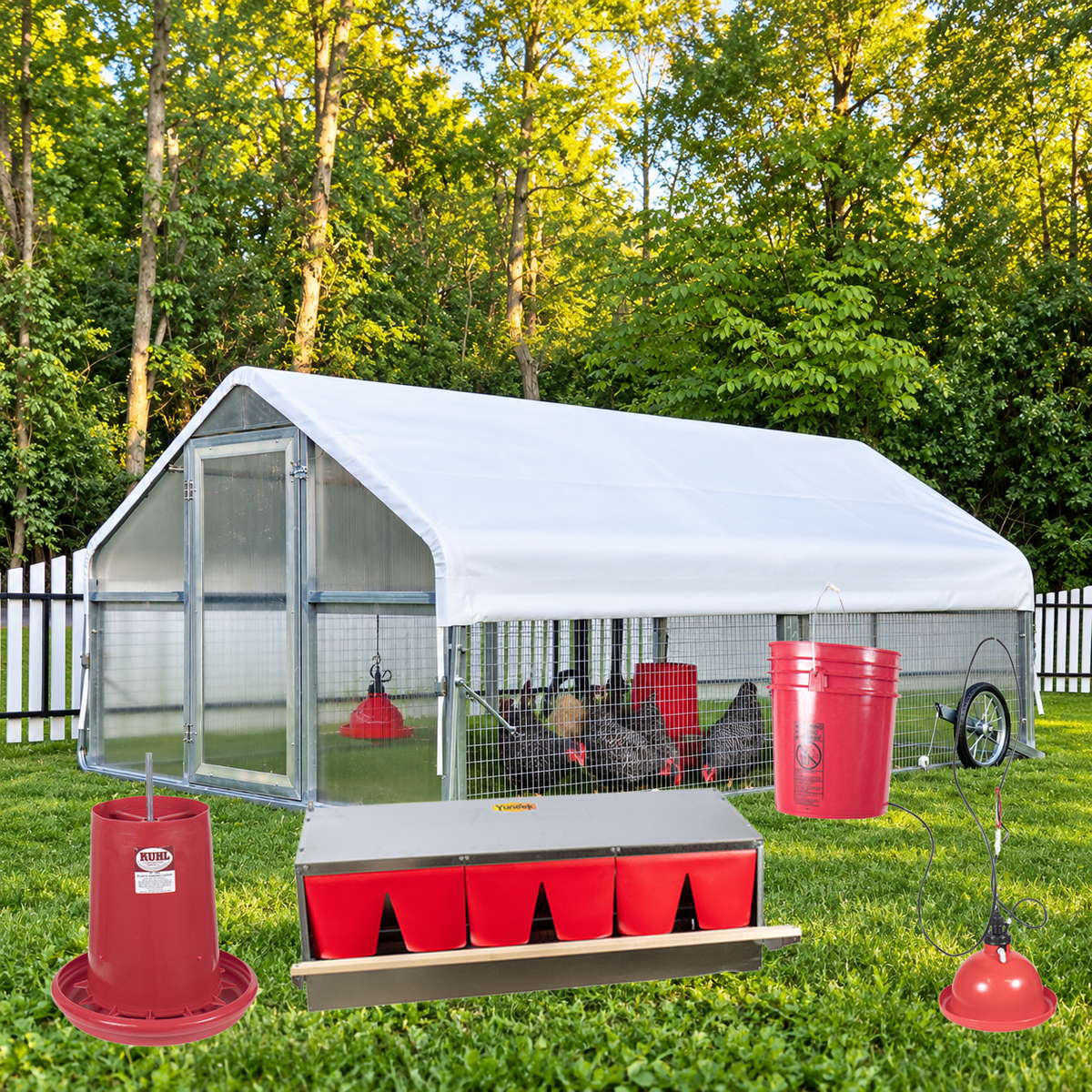 Hobby Line MFG - 7 1/2 x 12 - Mobile Chicken Tractor - Homeplace Market LLC
