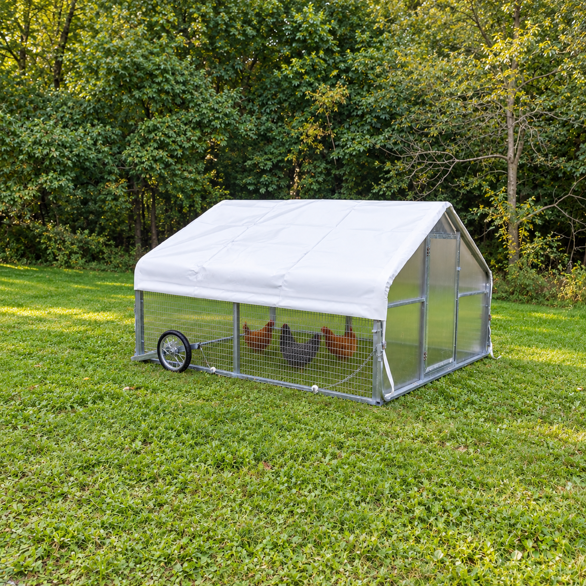 Hobby Line MFG - 7 1/2 x 8 - Mobile Chicken Tractor - Homeplace Market LLC
