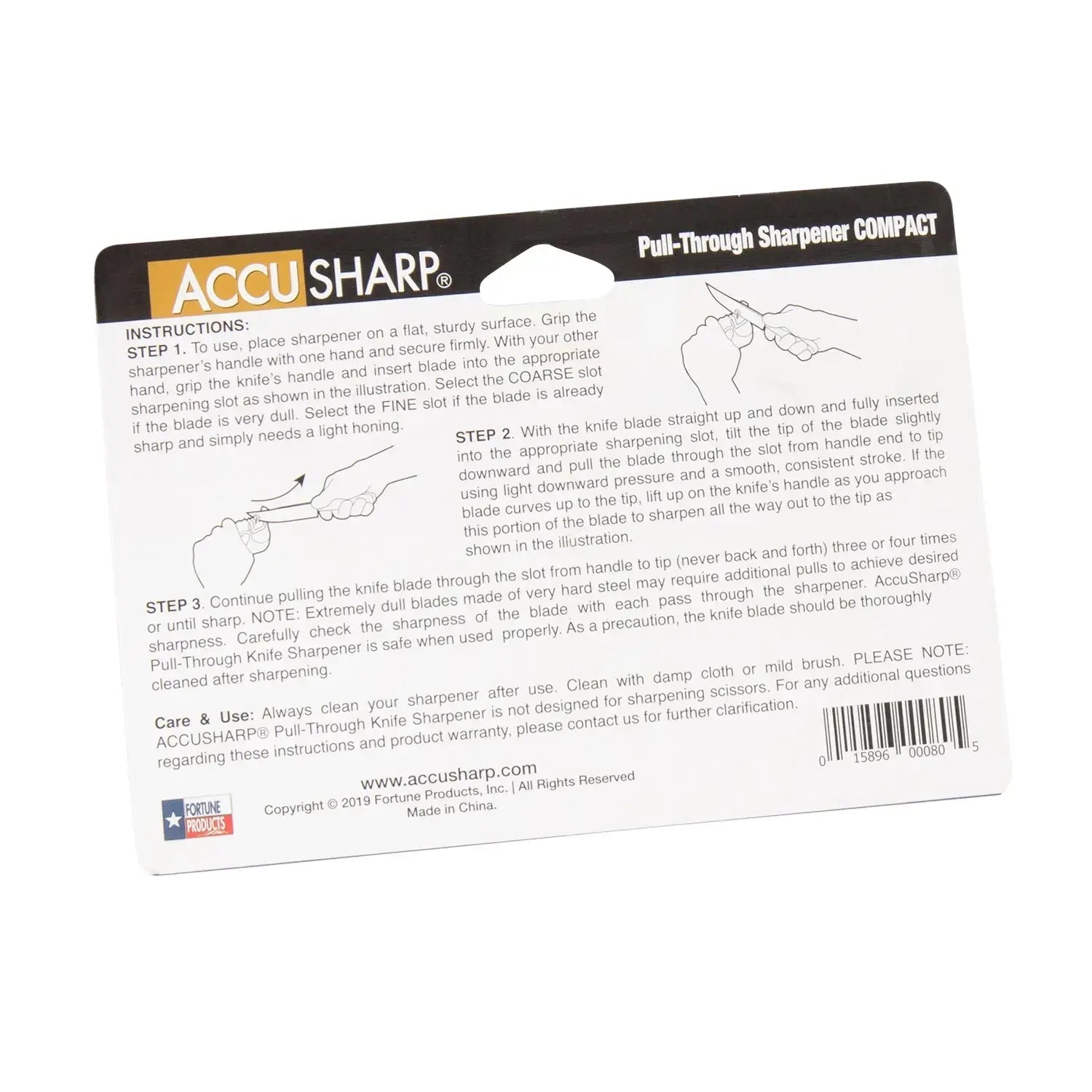 Homeplace - Accusharp Compact Pull Through Knife Sharpener - Homeplace Market LLC