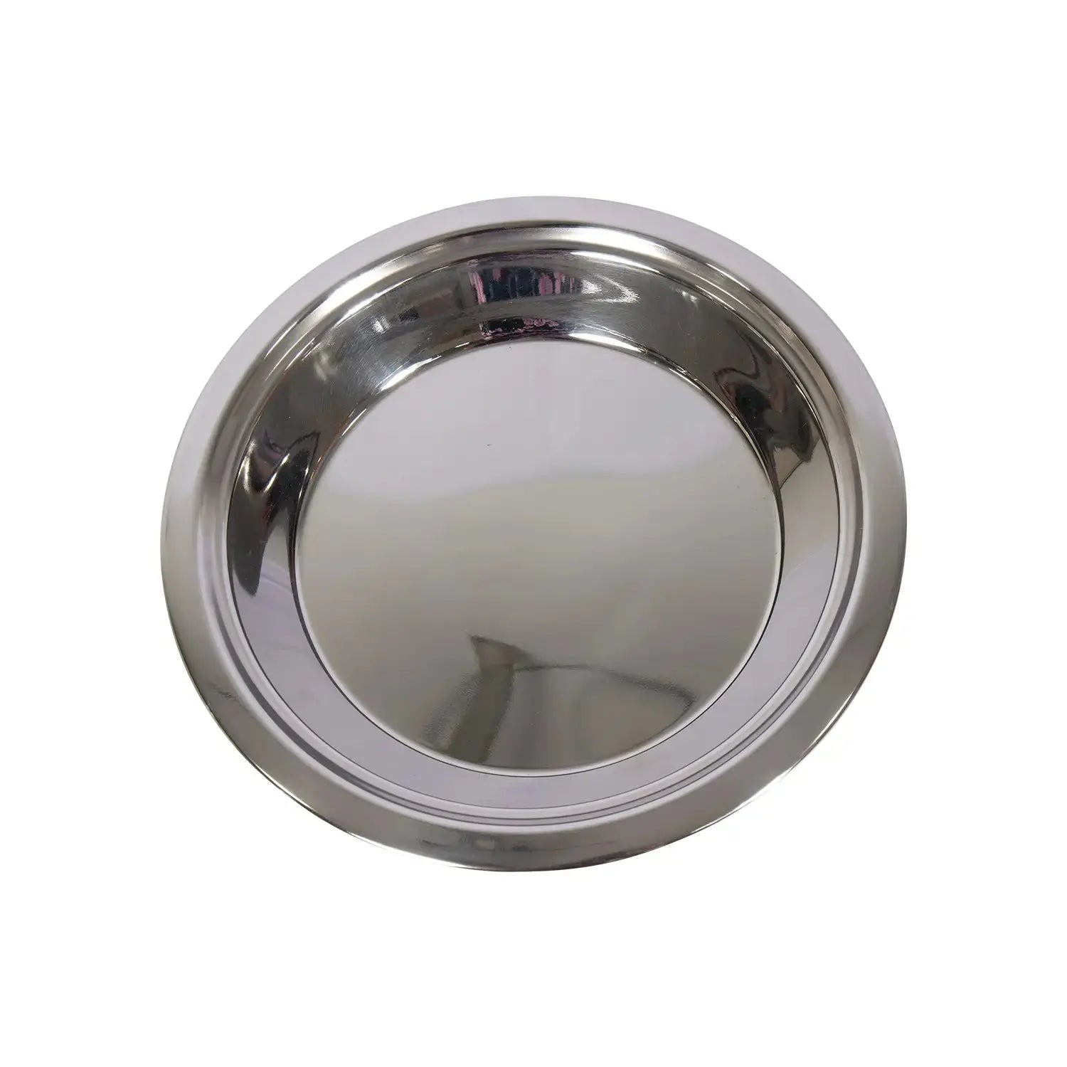 Homeplace - Pie Pan 9" - Stainless Steel - Heavy Duty - Large Rim - Homeplace Market LLC