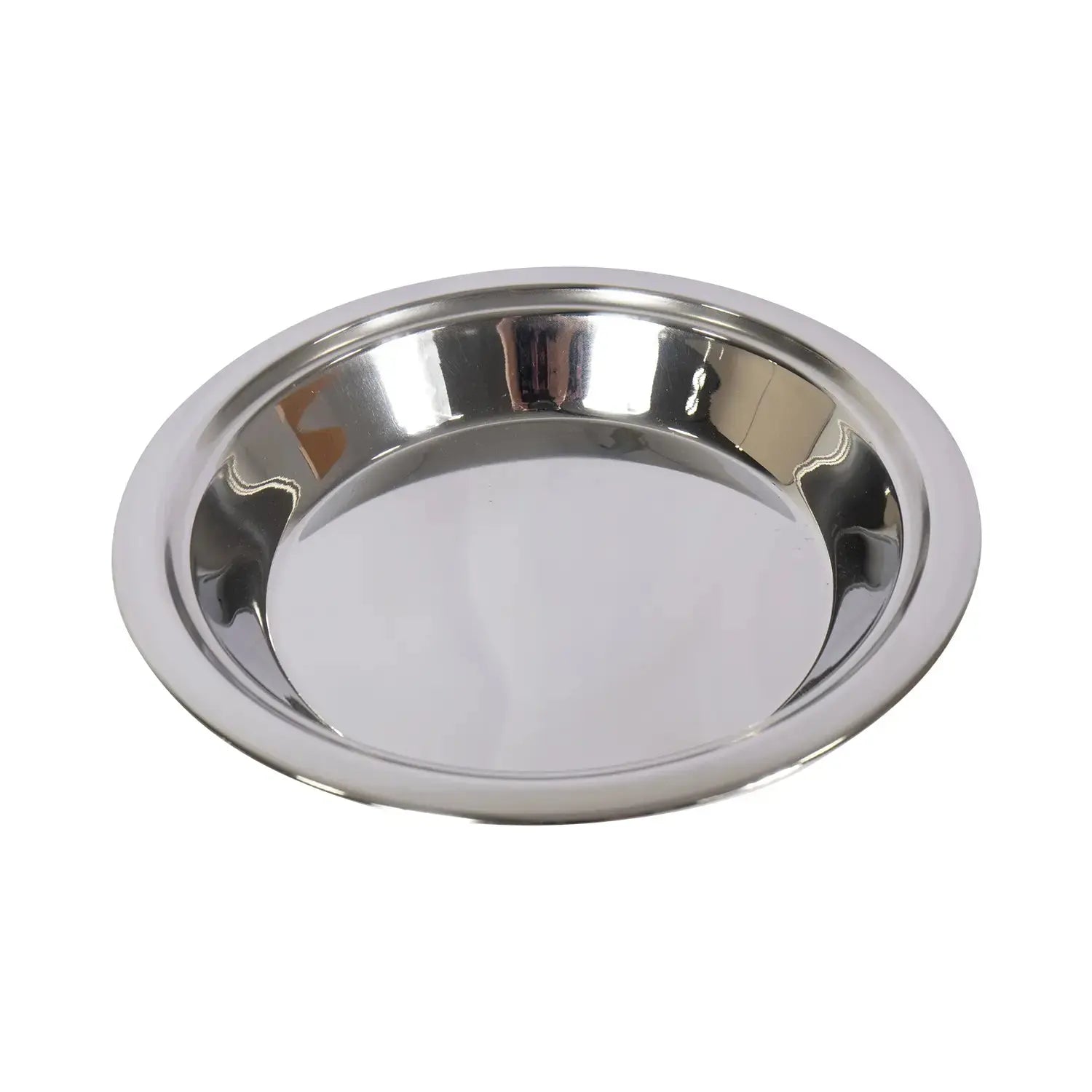 Homeplace - Pie Pan 9" - Stainless Steel - Heavy Duty - Large Rim - Homeplace Market LLC