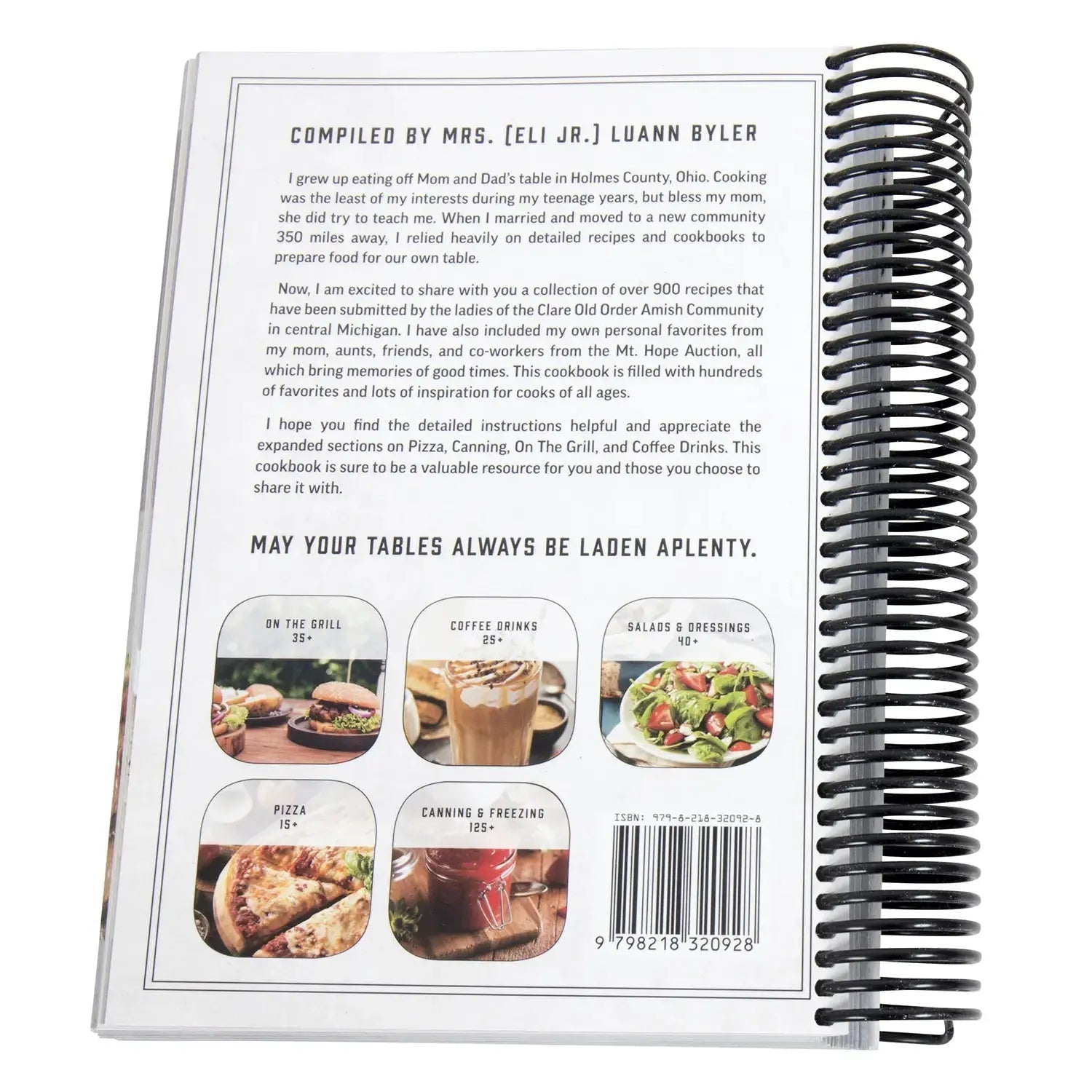 Homeplace - Tables Laden Cook Book - A Collection of Over 900 Recipes - Luann Byler - Homeplace Market LLC