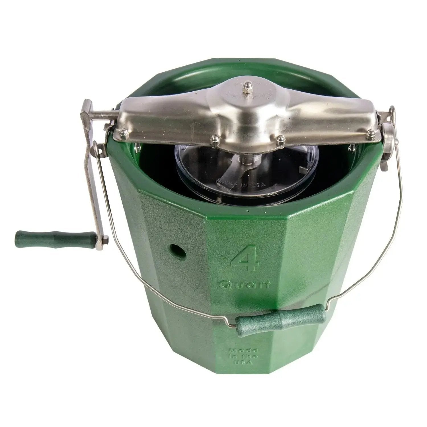 Immergood - PREMIUM 4 qt. - Stainless Steel Ice Cream Maker - Hand Crank - Homeplace Market LLC