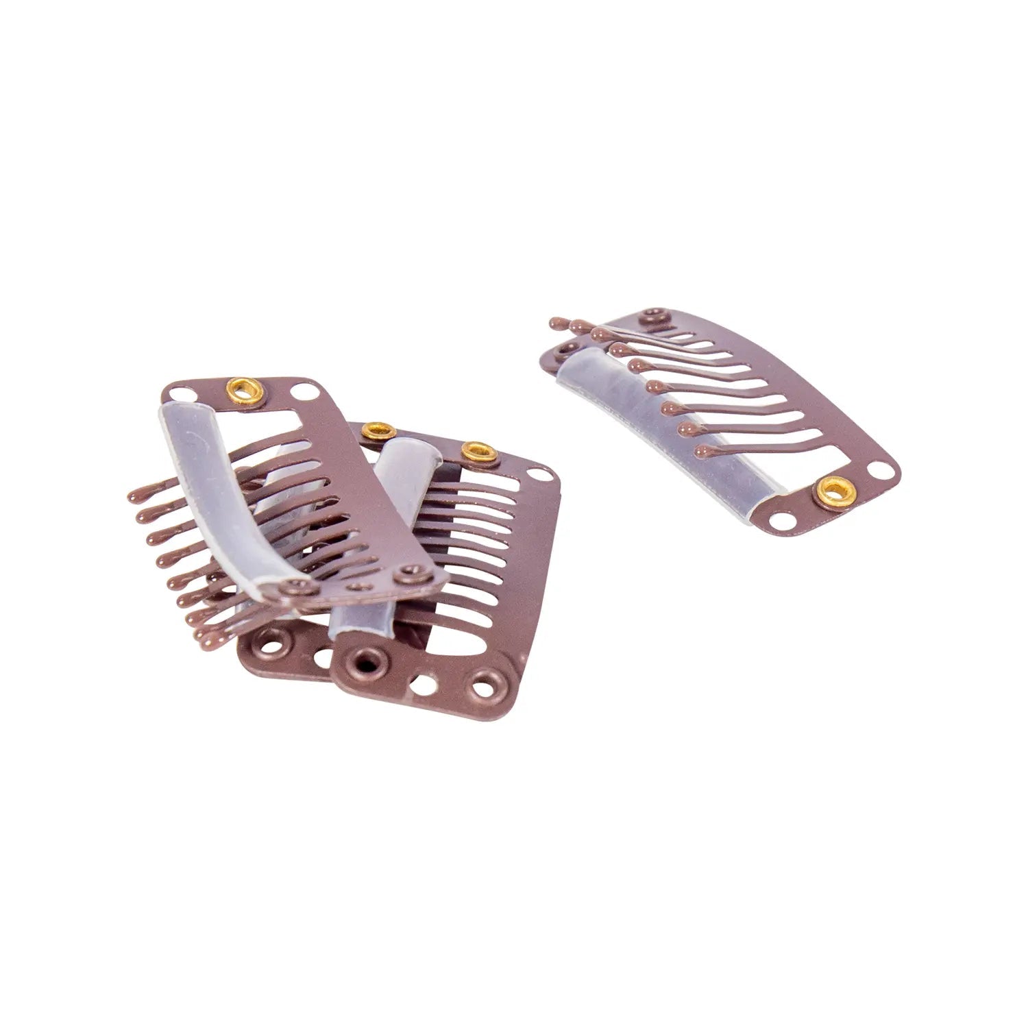 Joyce's Accessories - 1 - 1/4" Comb Clip (4 piece) (Brown) - Homeplace Market LLC