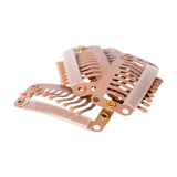 Joyce's Accessories - 1 - 1/4" Comb Clip (4 piece) (Light Brown) - Homeplace Market LLC