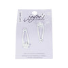 Joyce's Accessories - Floral Snap Clip - (1 - 1/4") (2 piece, White) - Homeplace Market LLC