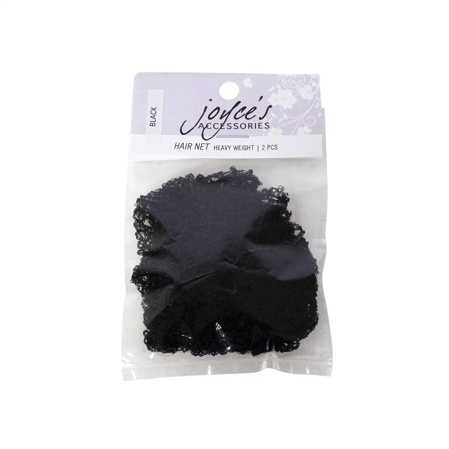 Joyce's Accessories - Heavy Weight Hair Net (2 piece)(Black) - Homeplace Market LLC