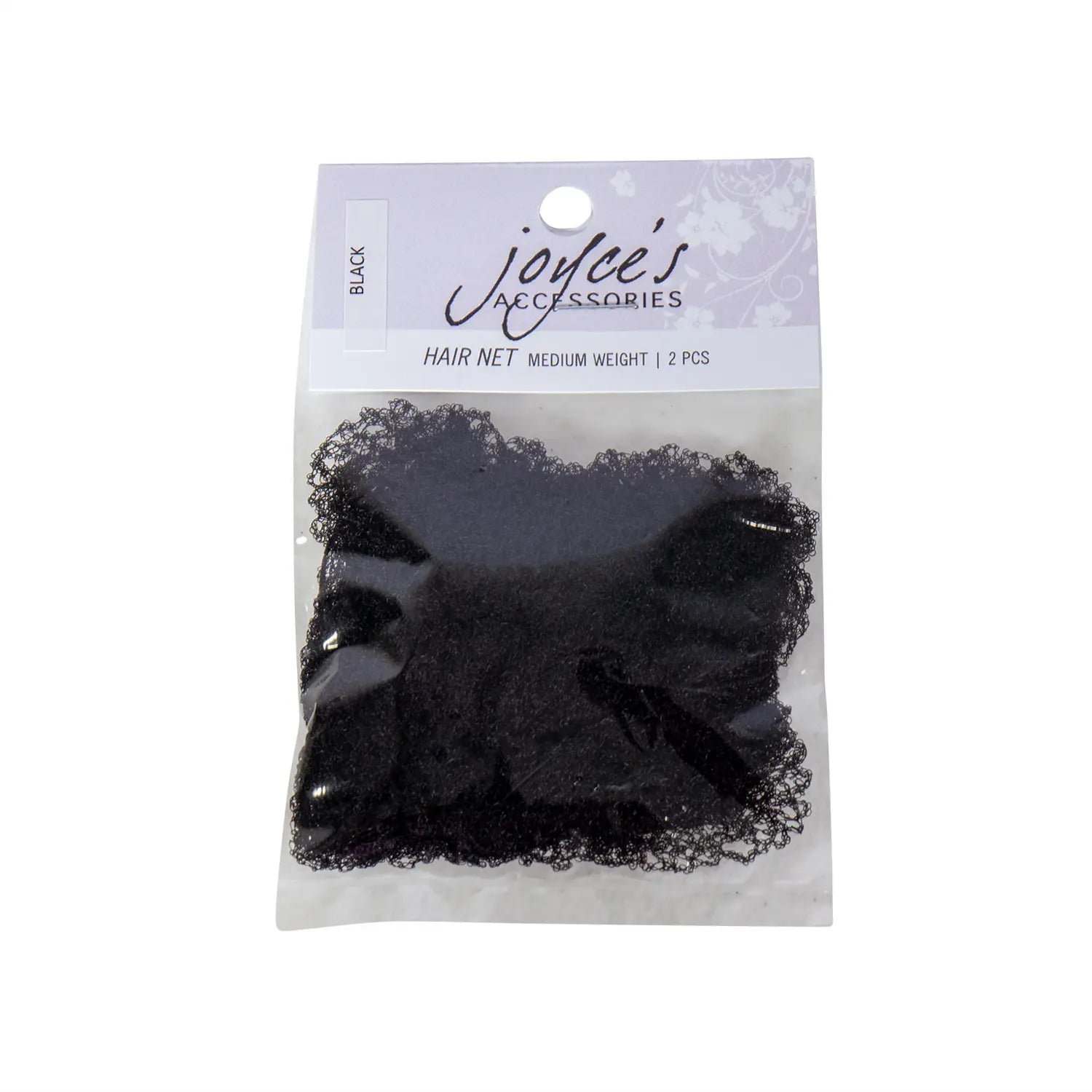 Joyce's Accessories - Medium Weight Hair Net (2 piece)(Black) - Homeplace Market LLC