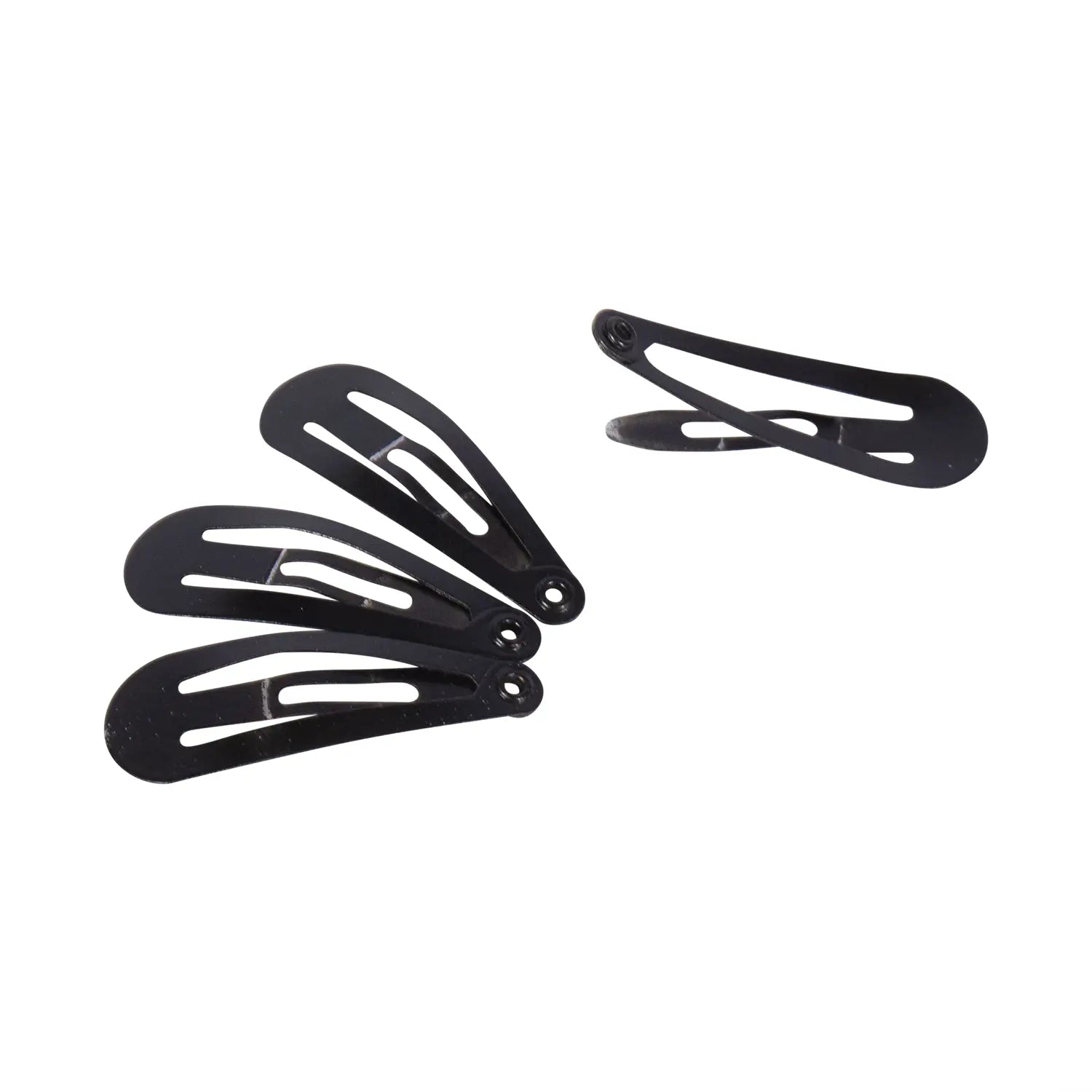Joyce's Accessories - Plain Snap Clip - (1 - 1/4") (4 piece, Black) - Homeplace Market LLC