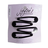 Joyce's Accessories - Plain Snap Clip - (2") (4 piece, Black) - Homeplace Market LLC