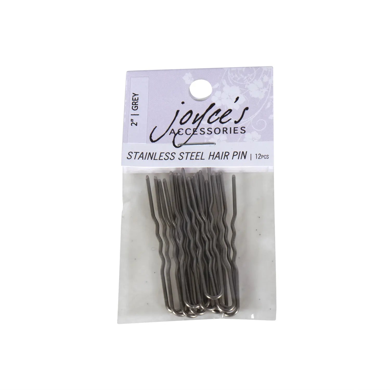 Joyce's Accessories - Stainless Steel Crinkle Hair Pins (12 piece) (2") - Homeplace Market LLC