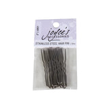 Joyce's Accessories - Stainless Steel Crinkle Hair Pins (12 piece) (2") - Homeplace Market LLC