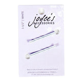 Joyce's Accessories - Wave Bobby Pin - (1 - 1/2") (4 piece, White) - Homeplace Market LLC