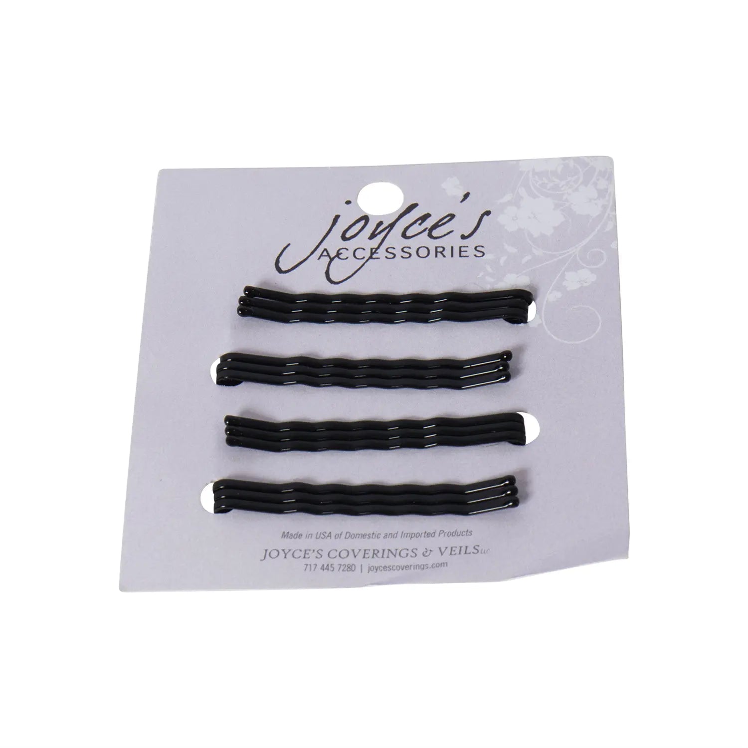 Joyce's Accessories - Wave Bobby Pin - (2") (12 piece, Black) - Homeplace Market LLC