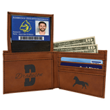 Laserable Leatherette Bi - Fold Wallet w/Flip ID Display - Homeplace Market LLC