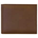 Laserable Leatherette Bi - Fold Wallet w/Flip ID Display - Homeplace Market LLC