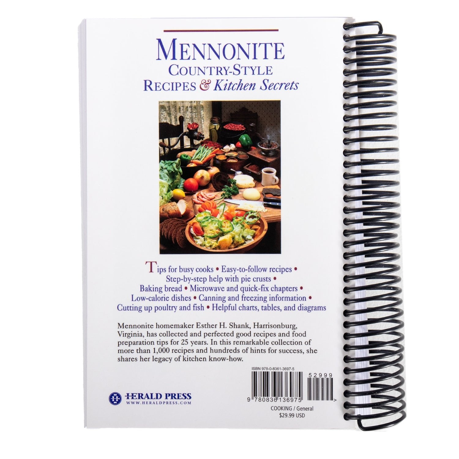 Mennonite Country Style Recipes - Spiral - Homeplace Market LLC