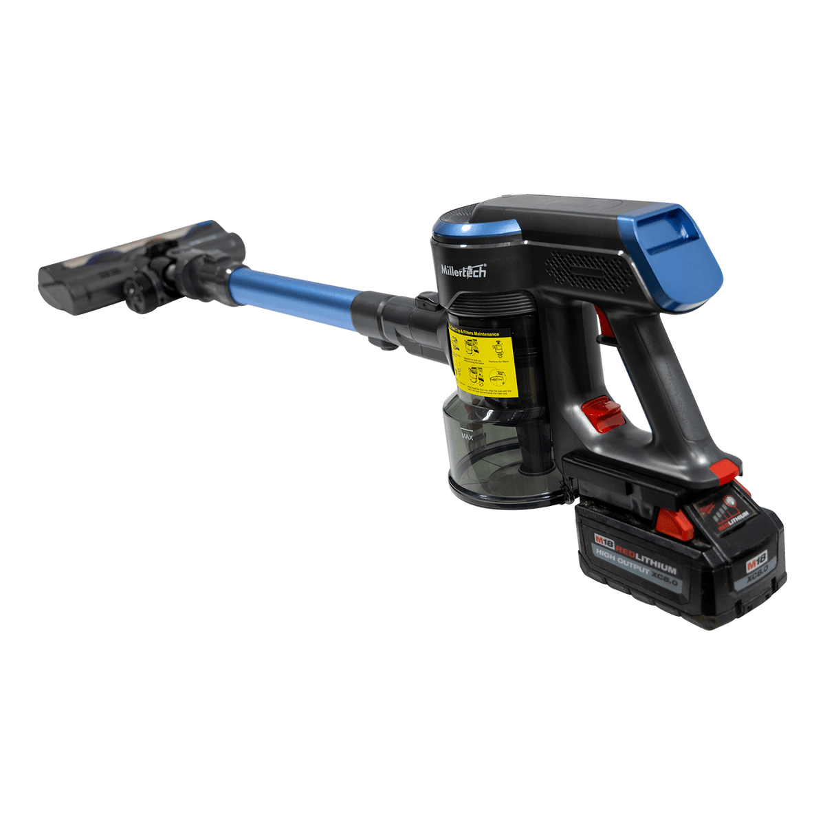 Millertech - Vacuum Cleaner, Battery Powered - Homeplace Market LLC